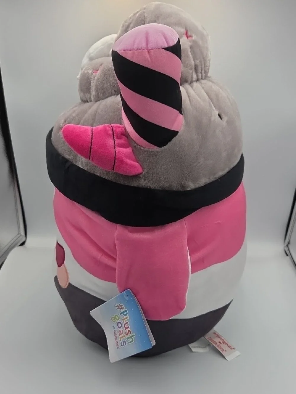 Plushgoals Cuddle Barn Kawaii Fiend Mooshake Pink Gray Cow Plush Toy Nwts Jumbo
